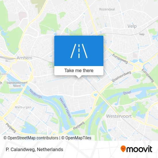 P. Calandweg map