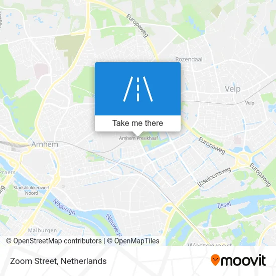 Zoomstraat map