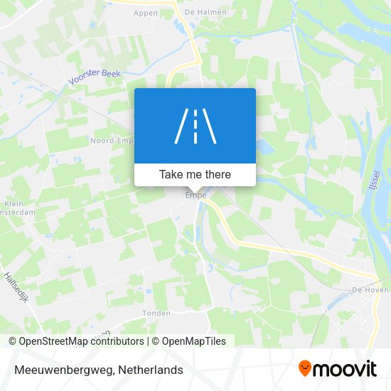 Meeuwenbergweg map