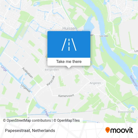 Papesestraat map