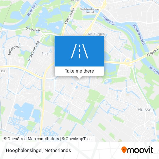 Hooghalensingel map