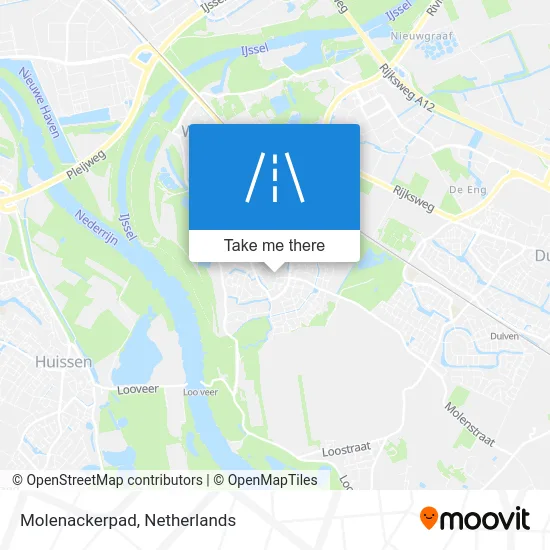 Molenackerpad map