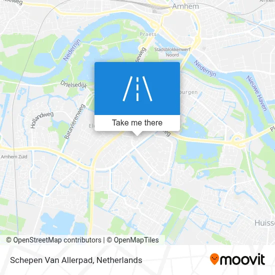 Schepen Van Allerpad map