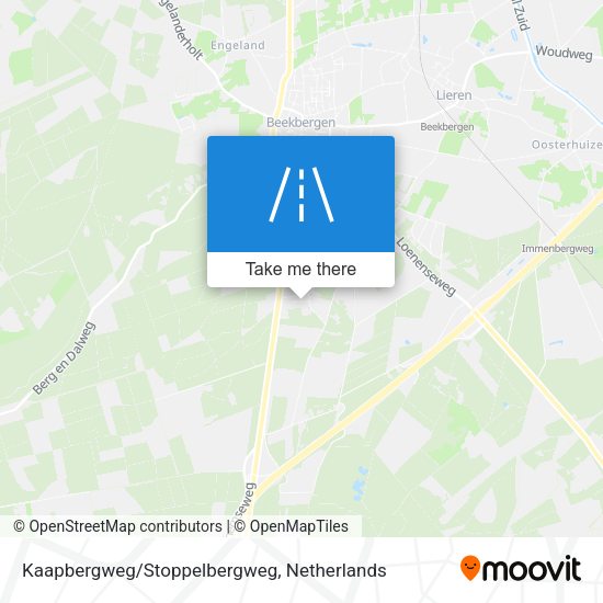 Kaapbergweg/Stoppelbergweg map