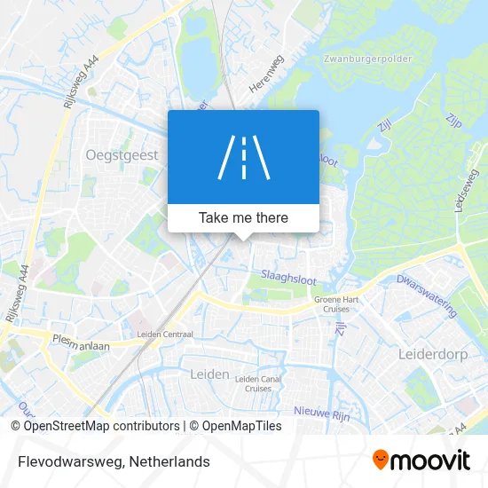 Flevodwarsweg map
