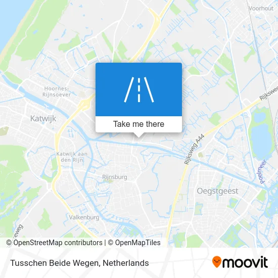 Tusschen Beide Wegen map