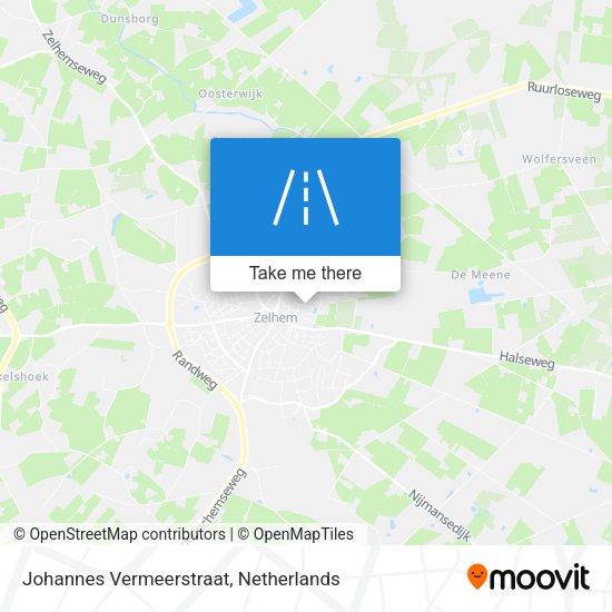 Johannes Vermeerstraat map