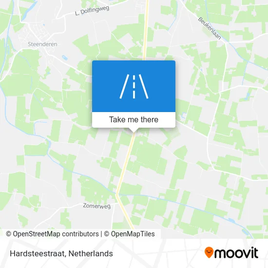 Hardsteestraat map