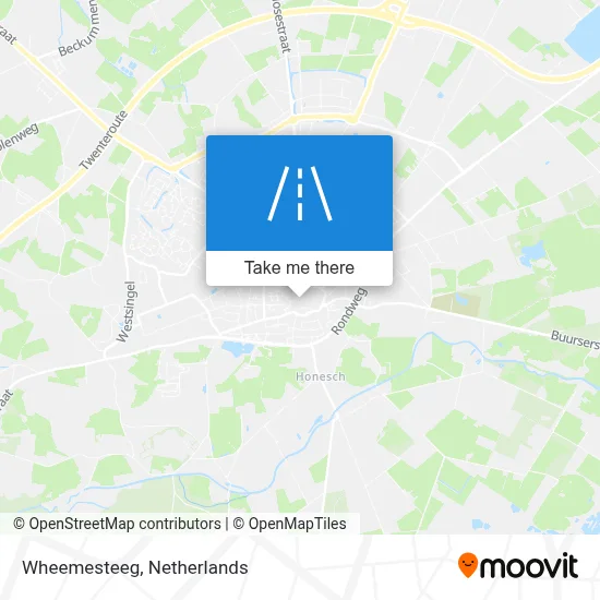Wheemesteeg map
