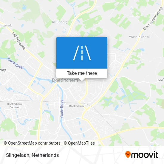 Slingelaan map
