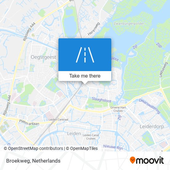 Broekweg map