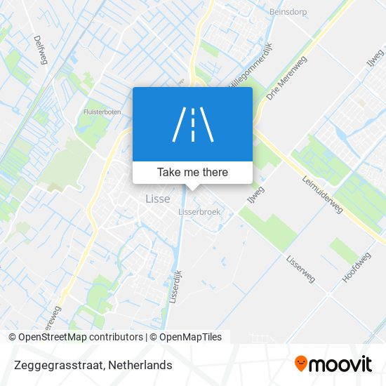 Zeggegrasstraat map