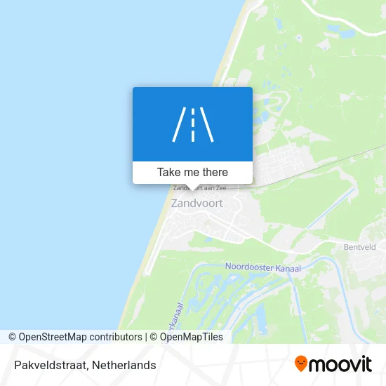 Pakveldstraat map