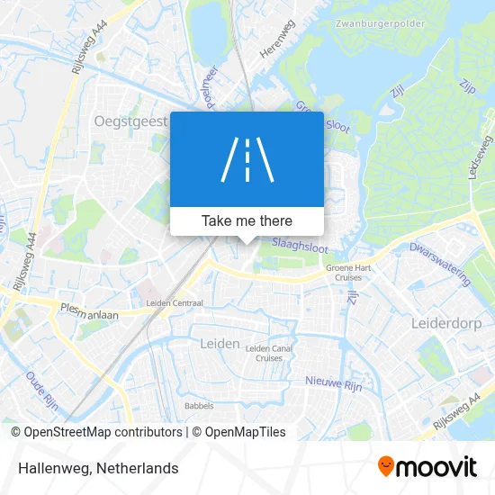 Hallenweg map