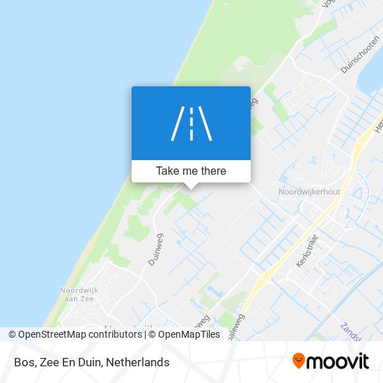 Bos, Zee En Duin map