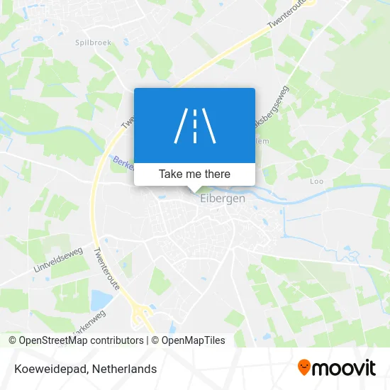 Koeweidepad map