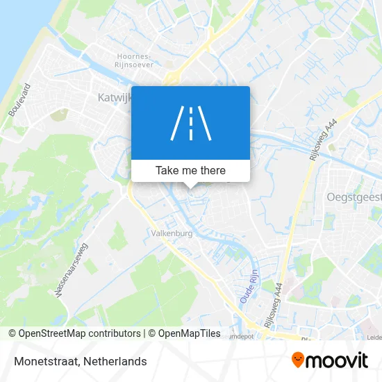 Monetstraat map