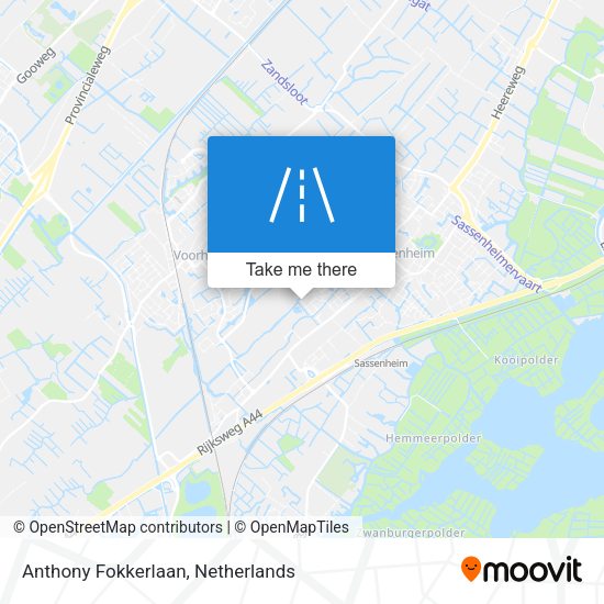 Anthony Fokkerlaan map