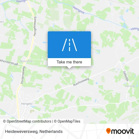 Heideweversweg map