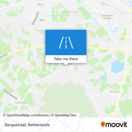 Bergastraat map
