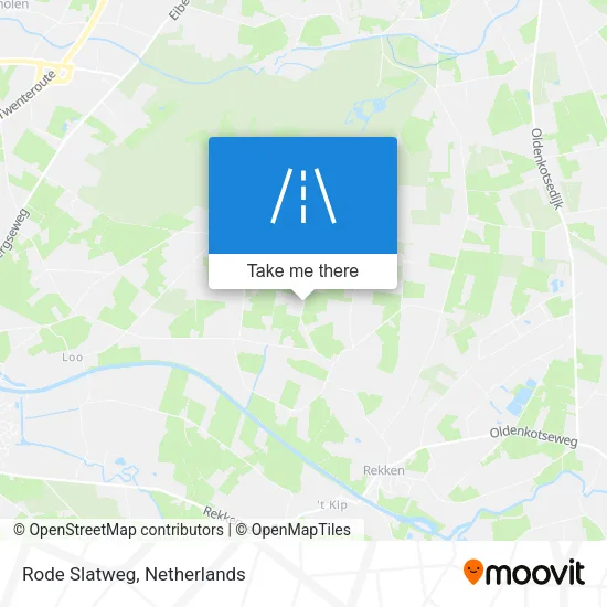Rode Slatweg Karte