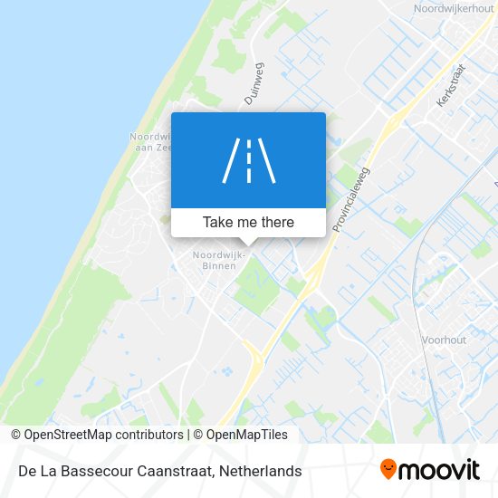 De La Bassecour Caanstraat map