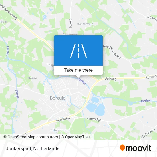 Jonkerspad map