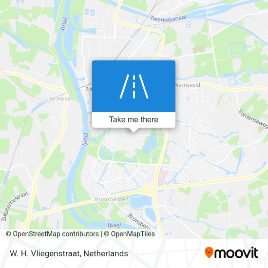 W. H. Vliegenstraat map