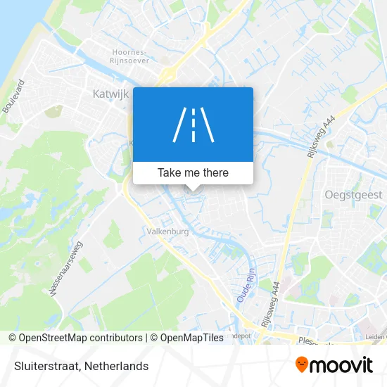 Sluiterstraat map
