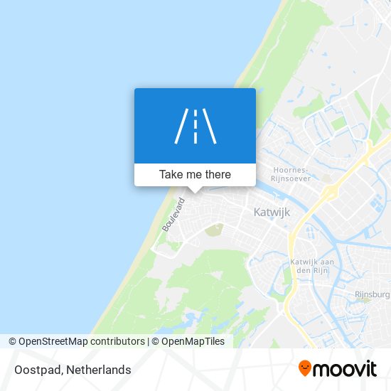 Oostpad map