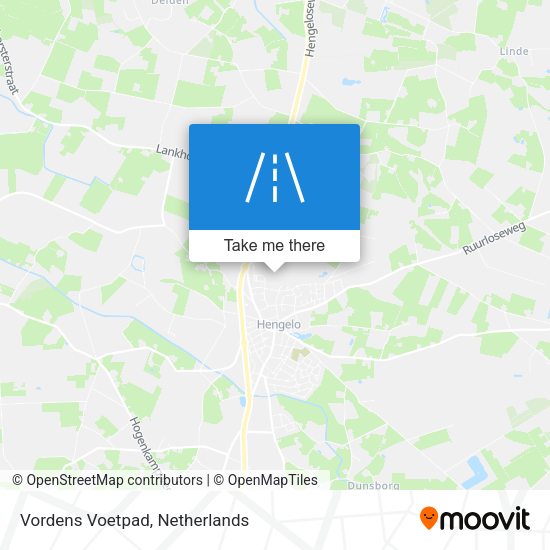 Vordens Voetpad map