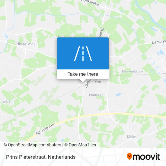 Prins Pieterstraat map