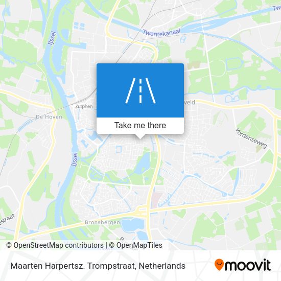 Maarten Harpertsz. Trompstraat map
