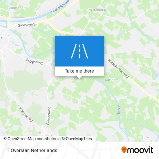 'T Overlaar map