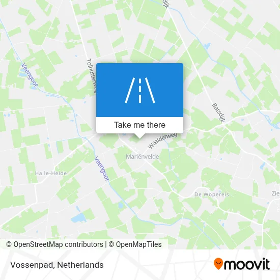 Vossenpad map