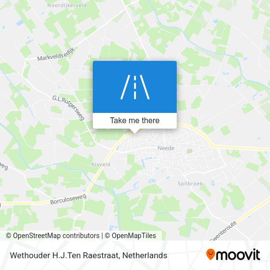 Wethouder H.J.Ten Raestraat map