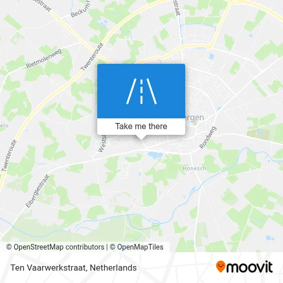 Ten Vaarwerkstraat map