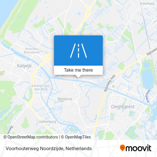 Voorhouterweg Noordzijde map