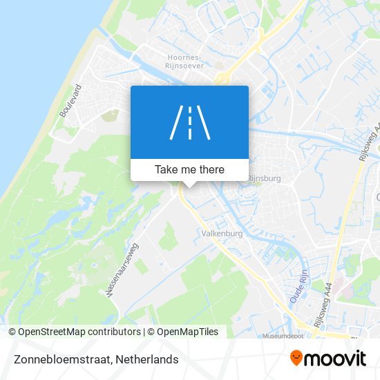 Zonnebloemstraat map