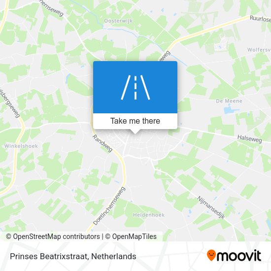 Prinses Beatrixstraat map