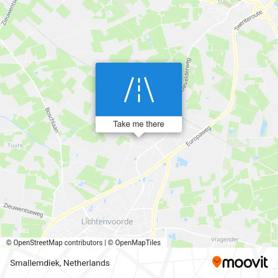 Smallemdiek map