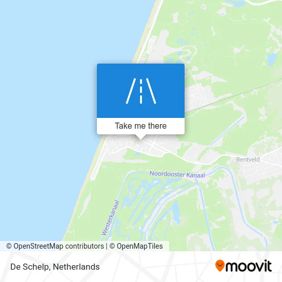 De Schelp map