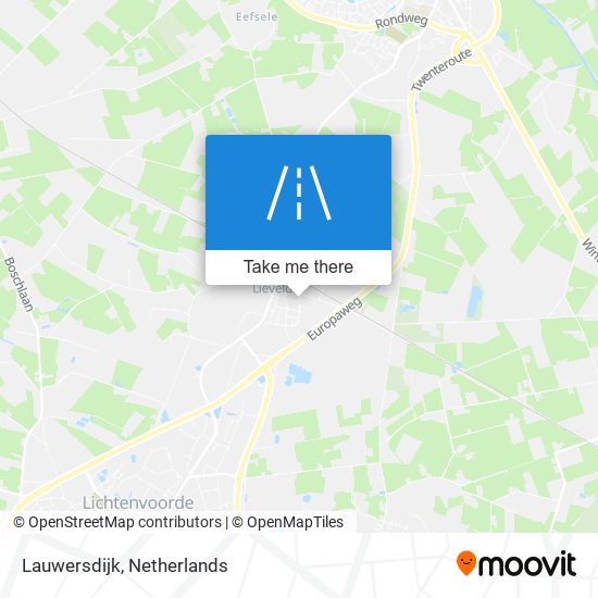 Lauwersdijk map