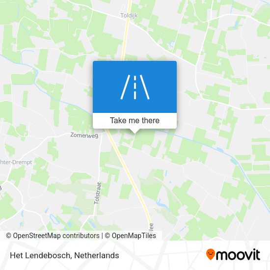 Het Lendebosch map