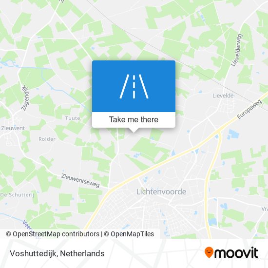 Voshuttedijk Karte