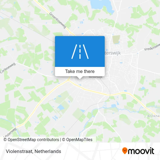 Violenstraat map
