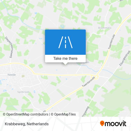 Krabbeweg map