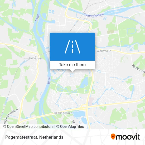 Pagematestraat map