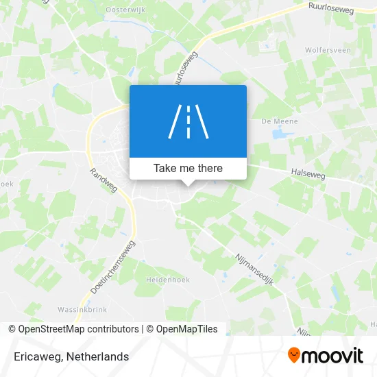 Ericaweg map