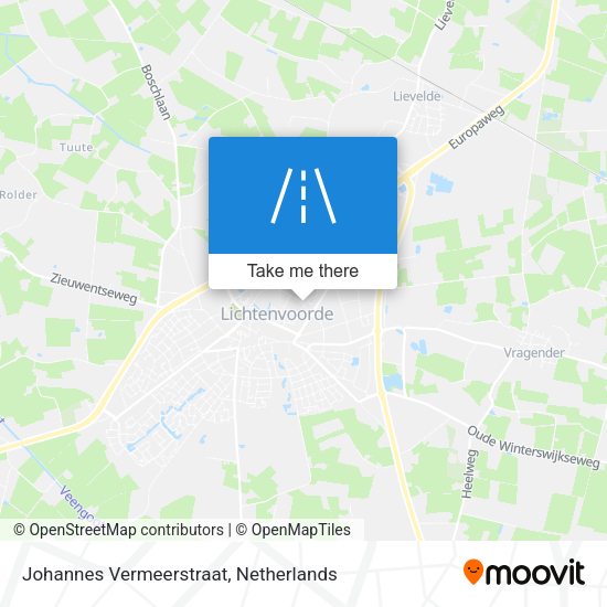 Johannes Vermeerstraat map